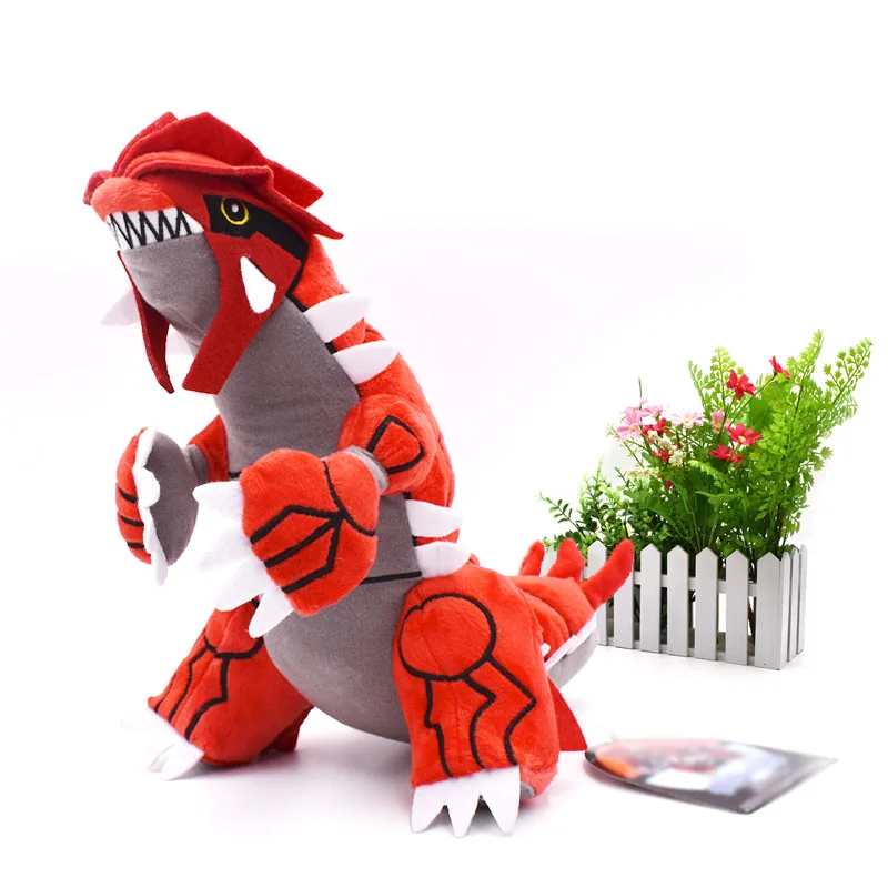 2 шт./партия Аниме Groudon Kyogre Мягкие плюшевые мультфильм Peluche куклы Рождественский подарок детские игрушки для детей