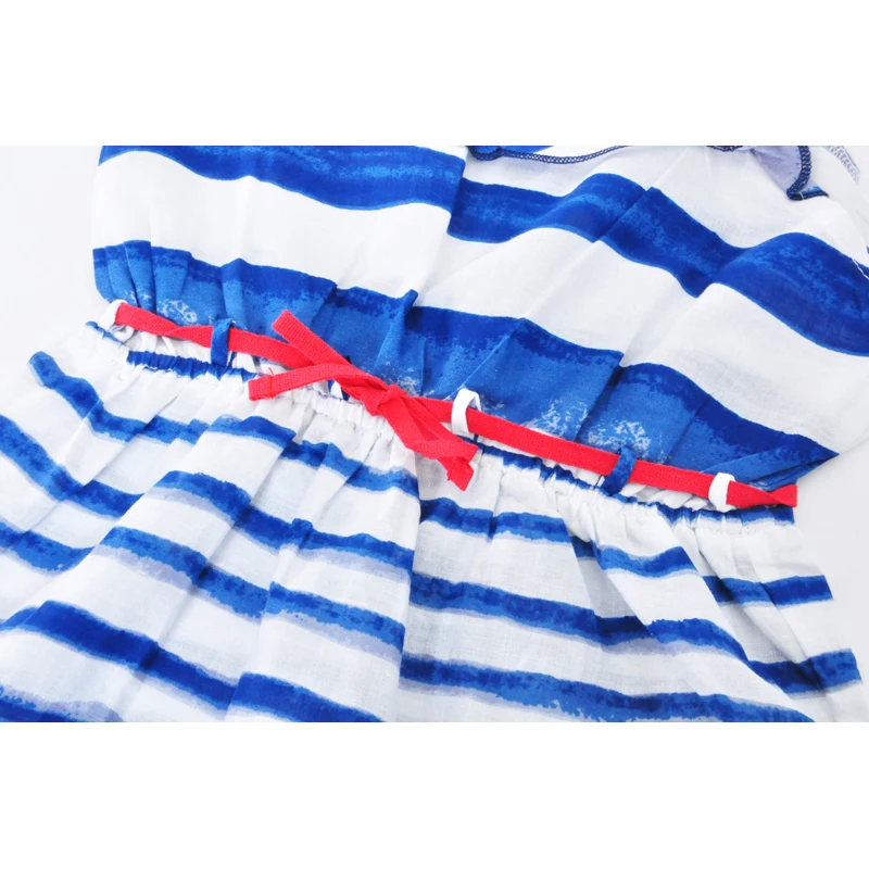 SOSOCOER Girl Dress Girls Dresses Fashion Stripe Kids Clothing Summer Brand Suspender Children High Quality Baby Clothes | Детская