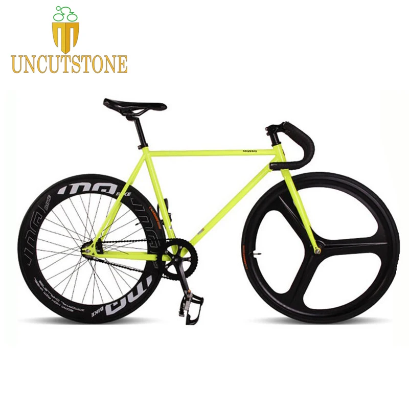 Велосипед fixie из магниевого сплава с 3 спицами фиксированный велосипед 700C * 23 70 мм