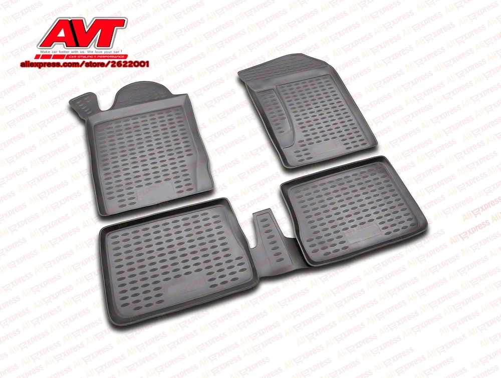 Коврики для Renault Symbol 2002- 4 шт. резиновые коврики Нескользящие аксессуары салона