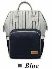 Милая сумка из узорчатой ткани Orangizer рюкзак Mommy Bag для Детские коляски - Цвет: Blue