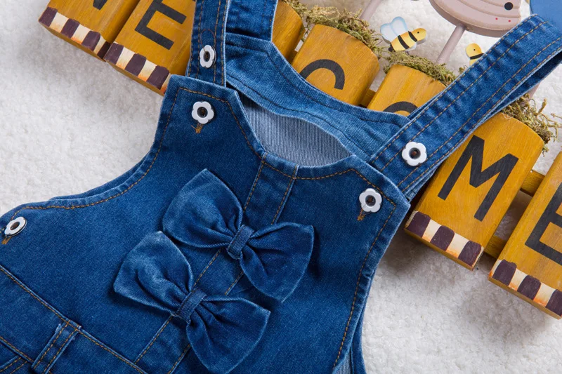 Детский джинсовый комбинезон nyrfz на весну и осень для новорожденных с подтяжками