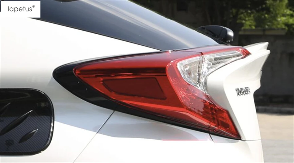

Lapetus Accessories Fit For Toyota C-HR CHR 2016 - 2021 ABS Rear Trunk Tailgate Lights Lamp Eyelid Molding Cover Kit Trim