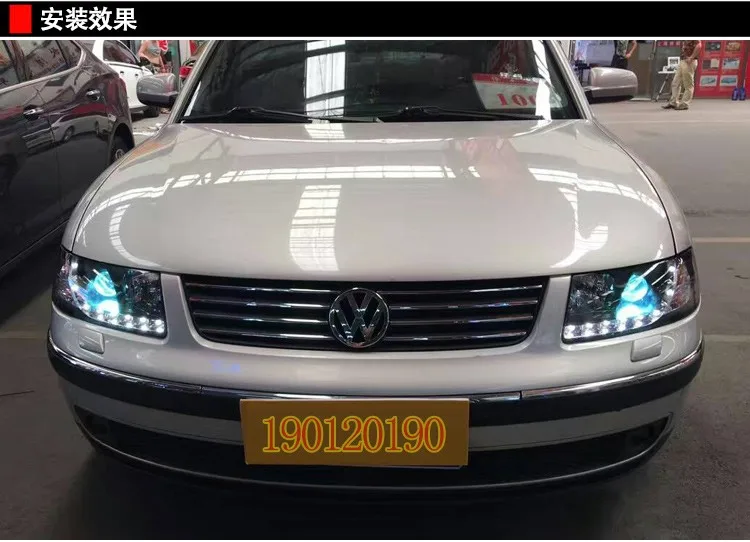 JGD абсолютно стиль для VW PASSAT B5 светодиодный налобный фонарь 2000-2007 Биксеноновая фара светодиодный DRL Автомобильные фары