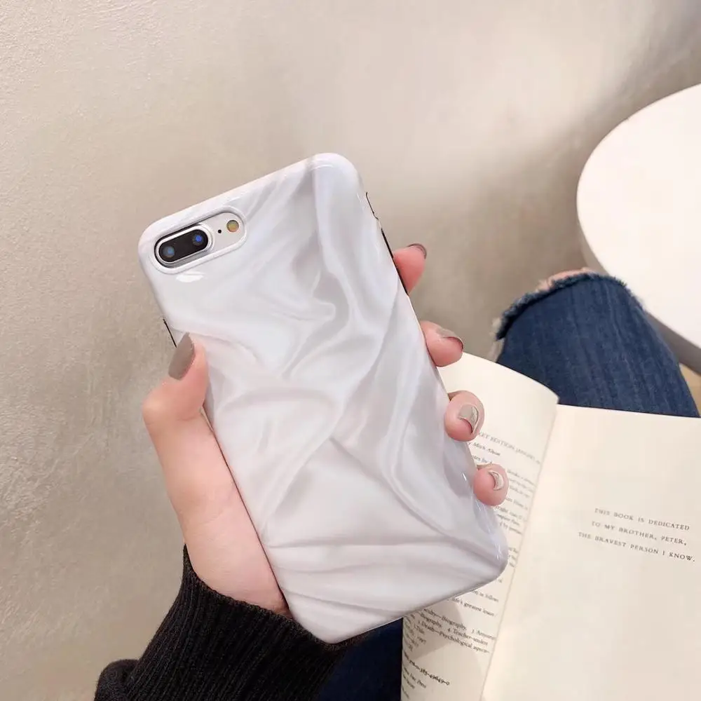 Роскошный Мраморный чехол для телефона для iphone 11 Pro Max XS Max X XR 7 8 Plus 8 Plus 7Plus 6 S 6 S чехол силиконовый чехол - Цвет: W10