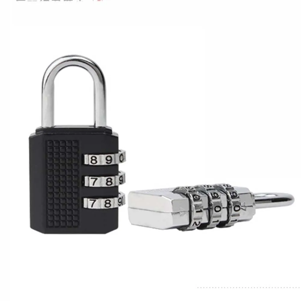 Mini 4 Digit Password Lock Combination Zinc Alloy Security Suitcase Luggage Coded Cupboard Cabinet Locker Padlock | Безопасность и