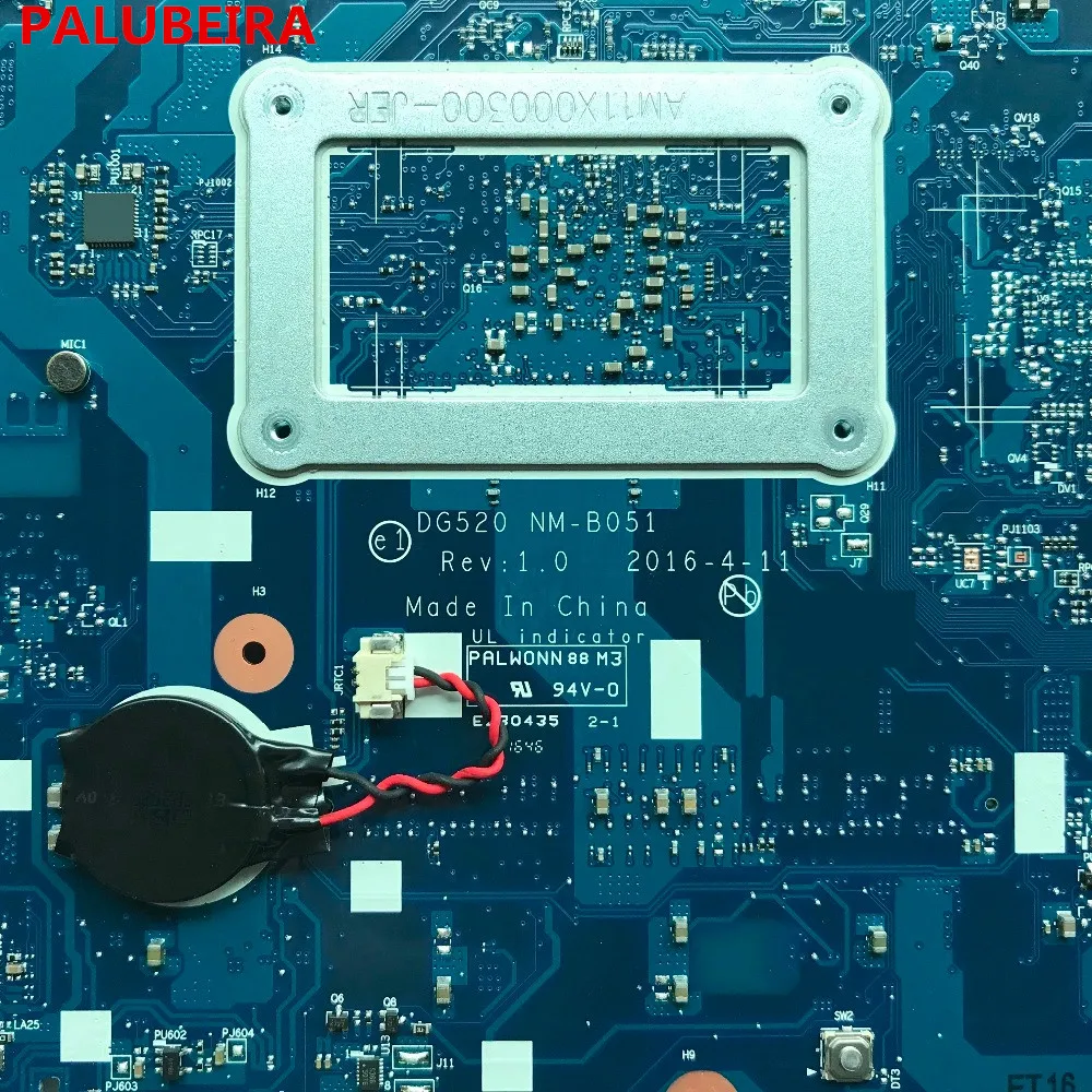 Высококачественная материнская плата PALUBEIRA для Lenovo Ideapad 110 15ACL ноутбука с