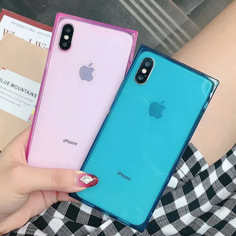 Ультратонкий Мягкий Прозрачный чехол из ТПУ для iPhone 8 7 Plus прозрачный силиконовый