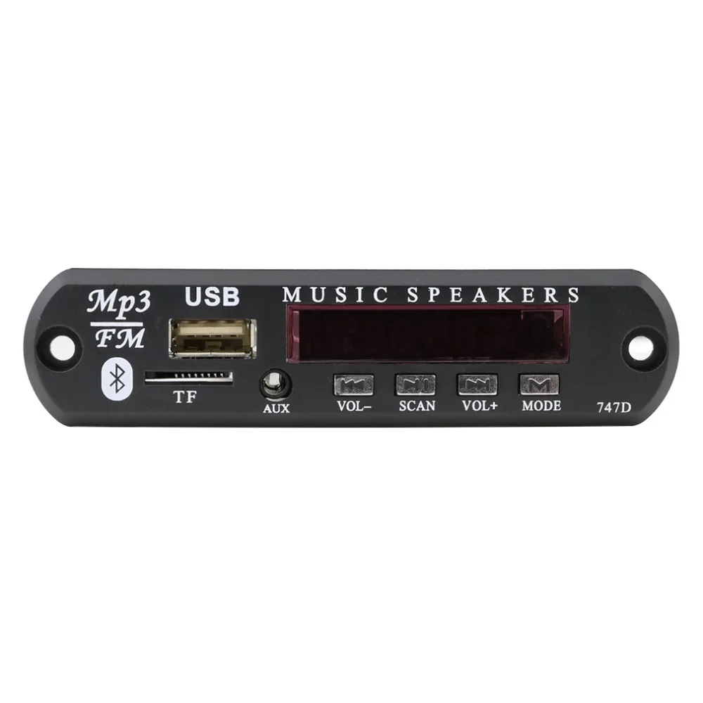 MP3 аудио декодер доска 5 в 12 В беспроводной Bluetooth MP3 декодер доска аудио модуль USB TF Радио MP3 декодер для автомобиля аксессуары