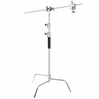 neewer c stand with sliding legs 4 9%e2%80%9310 1149 309cm adjustable stainless steel stand with grip arm grip head for photography