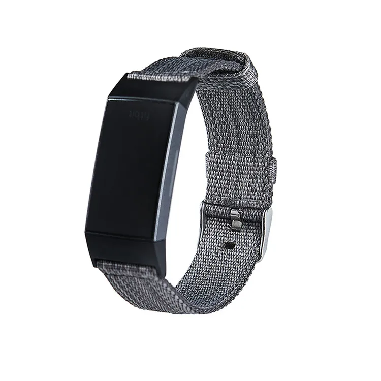 Высококачественный нейлон для Fitbit Charge 3 умный сменный браслет наручных часов плетеная холщовая ткань ремешок для часов Ремешок для Fitbit Charge 3