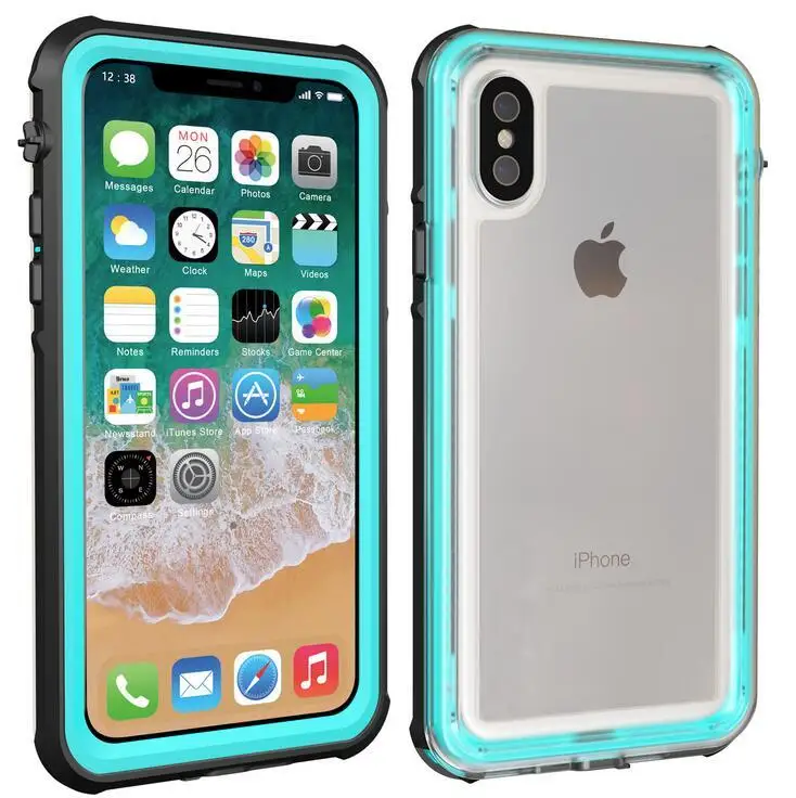 Waterproof Case Cover for iPhone X 7 7Plus IP68 Grade Test Outdoor Snowproof Shockproof Back |