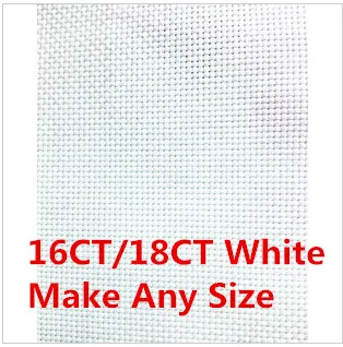 Лучший выбор 50X50cm 16CT или 18CT холст сделать любой размер Вышивка крестом ткань аида