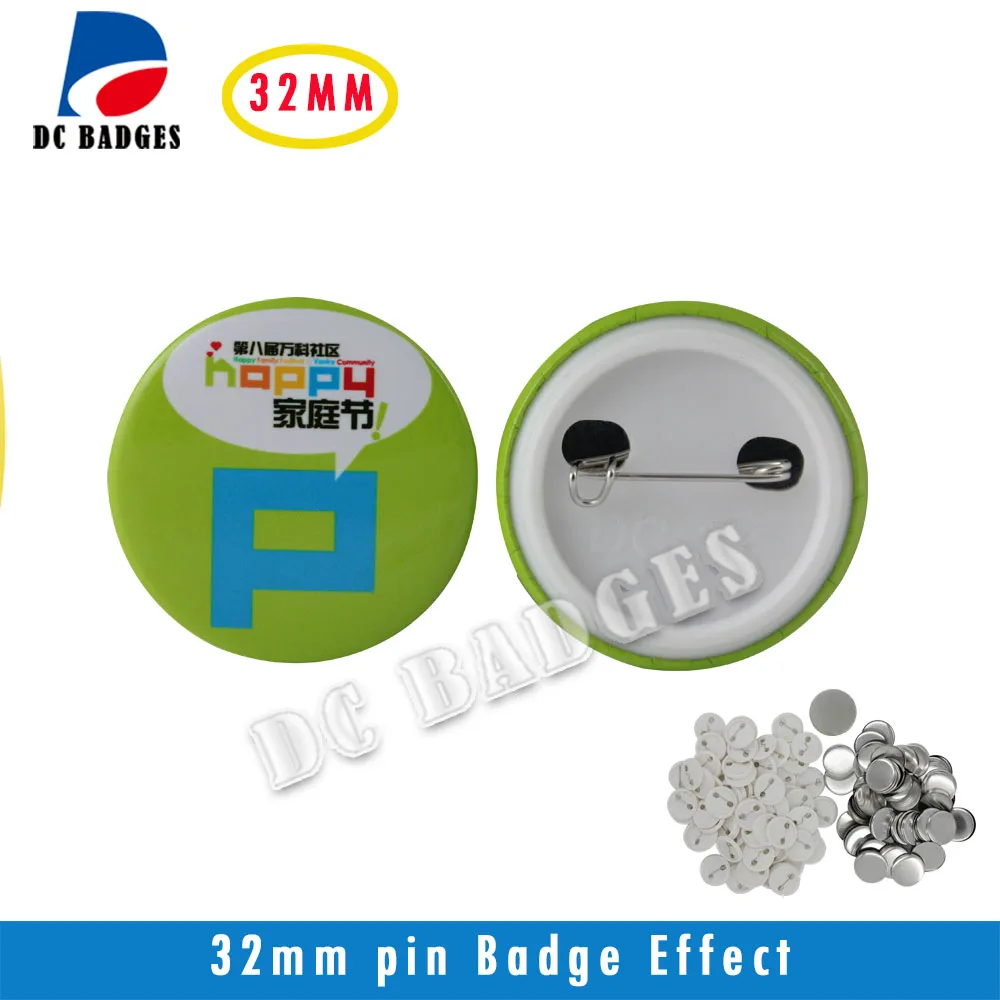 Новые Pro 1. 1/" 32 мм Поворотный Знак Button Maker машина+ Регулируемая циркуль+ 500 компл. Pinback Кнопка поставки