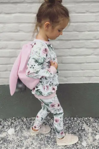 Детская одежда для маленьких девочек PUDCOCO футболка + штаны комплект одежды