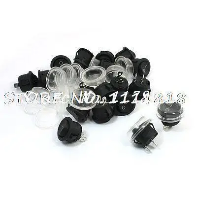 20 Шт. 6A/250VAC 10A 125VAC 4A SPST I/O 2 Позиция Snap In Rocker коммутатор с Крышкой|snap switch|snap insnap snap |