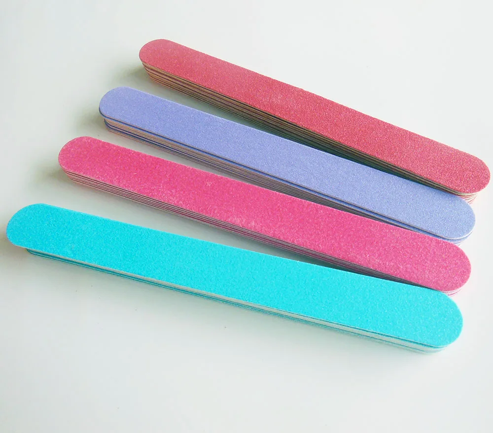 40 шт. разноцветные пилки для ногтей деревянные наждачные доски тонкая пилка