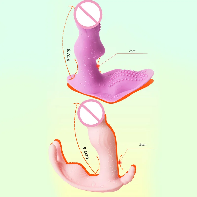 Носимый фаллоимитатор бабочка вибратор для женщин G Spot Стимулятор клитора