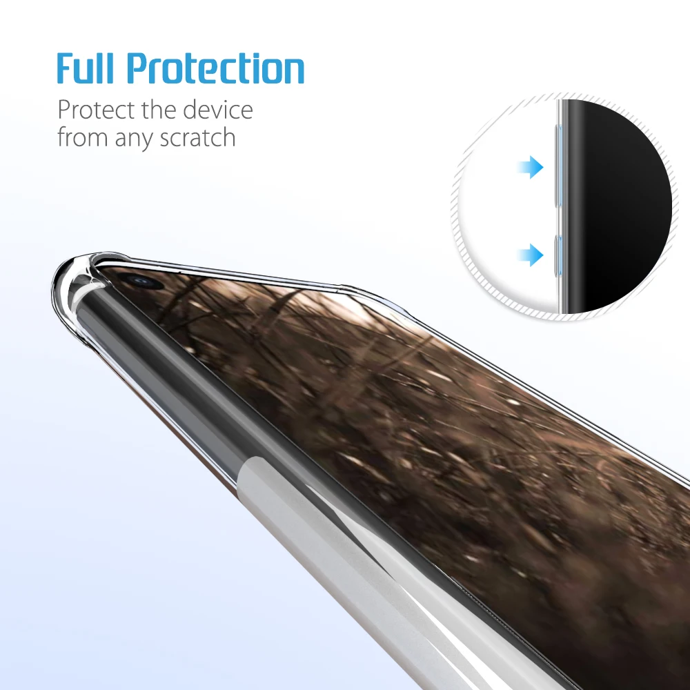 SLEO for Motorola Moto P40 Case Ultra Thin Transparent Soft TPU Back Cover Silicone |