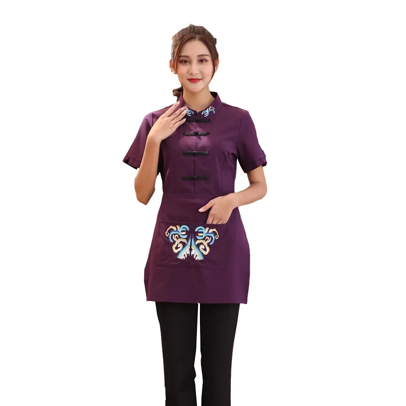 Спецодежда для ресторанов с короткими рукавами летняя одежда приготовления пищи