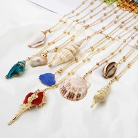 summer conch vacation beach seashell choker simple bohemia collar necklace femme boho shell handmade jewelry for women girl