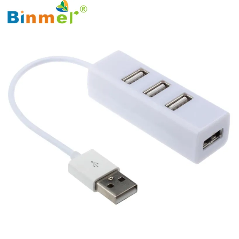 Binmer 2017 Mini USB 2 0 высокоскоростной 4 портовый разветвитель концентратор адаптер для