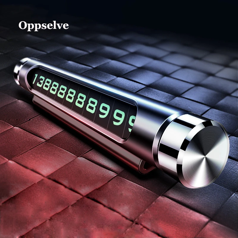 Oppselve карта автомобильной временной парковки ABS телефонный номер лампа для