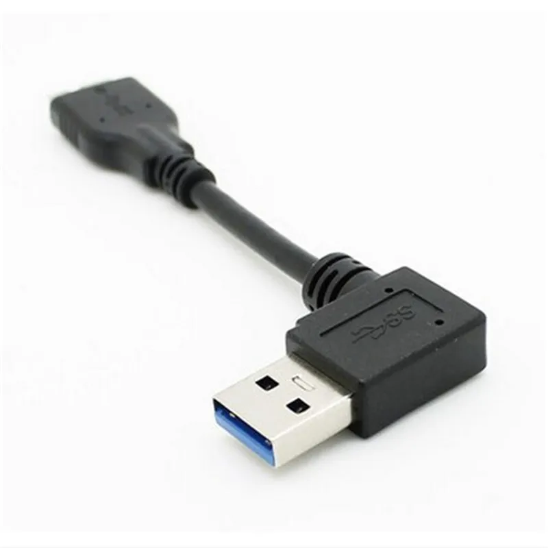 Прямоугольный преобразователь 90 градусов USB 3 0 A папа к Micro B кабель для передачи