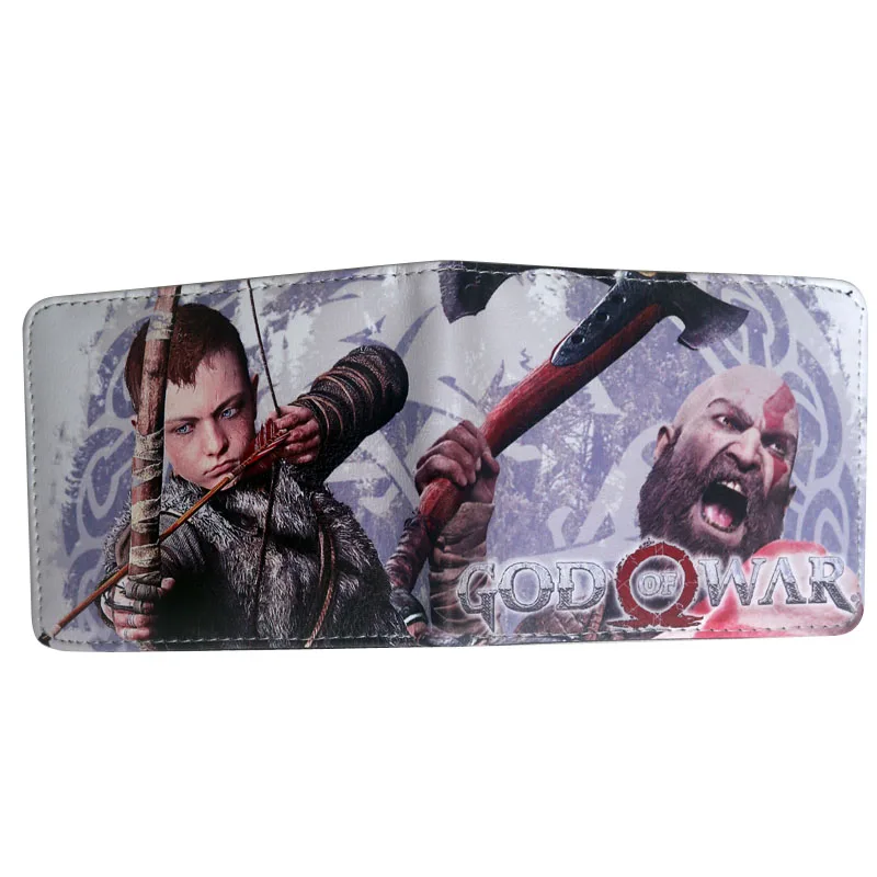 Мужской бумажник god of war ps4 держатели для кредитных карт мальчиков бумажники