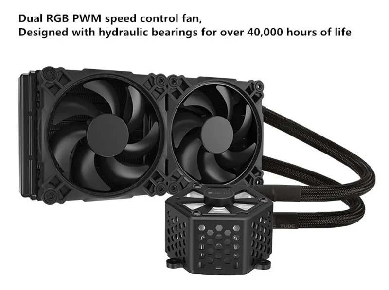 JONSBO цельный PC PWM cpu RGB радиатор 120/240+ комплект водяного охлаждения Радиатор двойной RGB режим материнская плата AURA SYNC