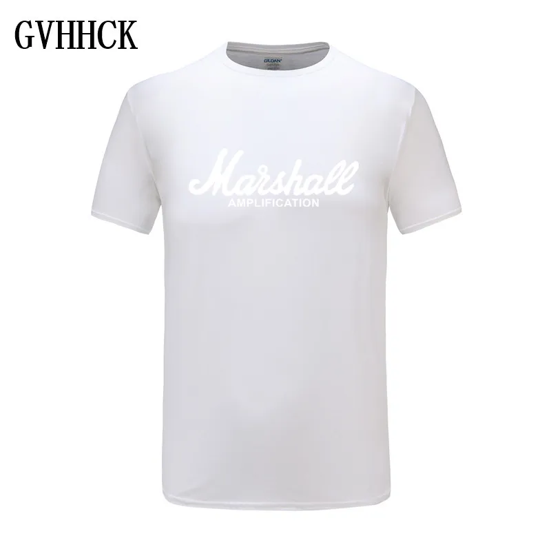 Футболка Marshall с логотипом Amps Amplification Guitar Hero Hard Rock Cafe Music Muse, топы, футболки для мужчин, модные футболки Harajuku