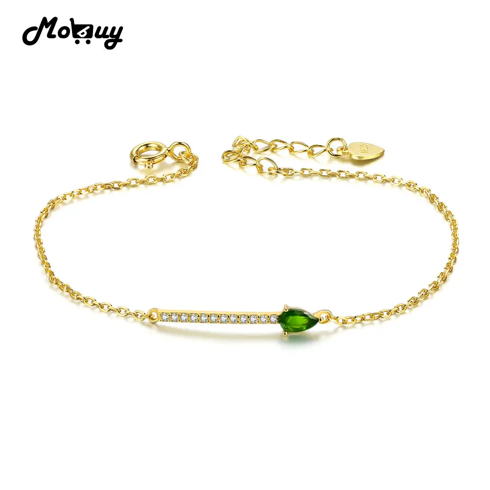 Женский браслет из серебра 925 пробы с натуральным драгоценным камнем|bracelets &