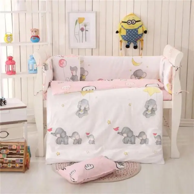 3 шт. белье для детской кроватки комплект новорожденных детская комната дети