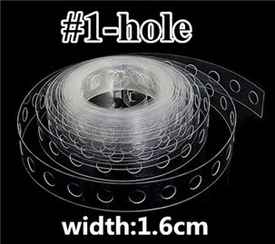 1-hole Год 5 м/рулон воздушный шар цепь Лента АРКА соединить полосы Рождество Свадьба День Рождения Вечеринка декор комнаты украшения дома аксессуары - Цвет: 1-hole