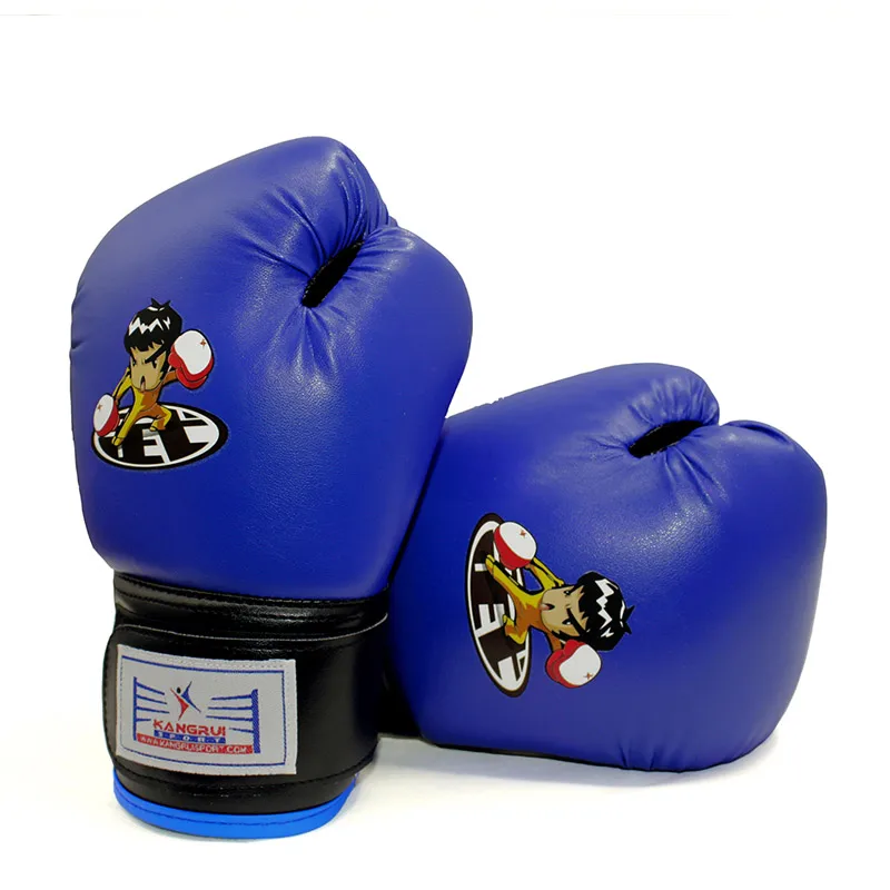 Детские Девочки Мальчики PU боксерские перчатки красочный мультфильм Спарринг