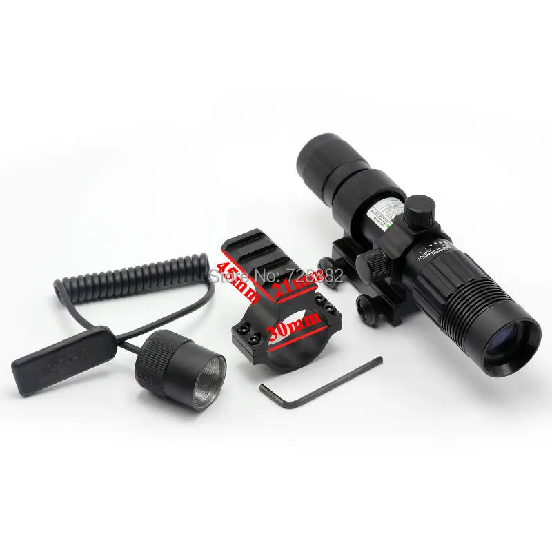 Тактический лазерный прицел в зеленую точку 532 нм регулируемое крепление Вивера