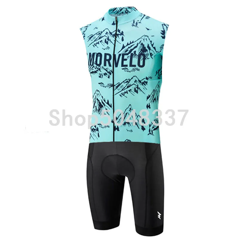 Триатлонный костюм Мужской без рукавов Велоспорт Джерси Morvelo Skinsuit комбинезон Ropa Ciclismo Hombre летний бег велосипед спортивный комплект