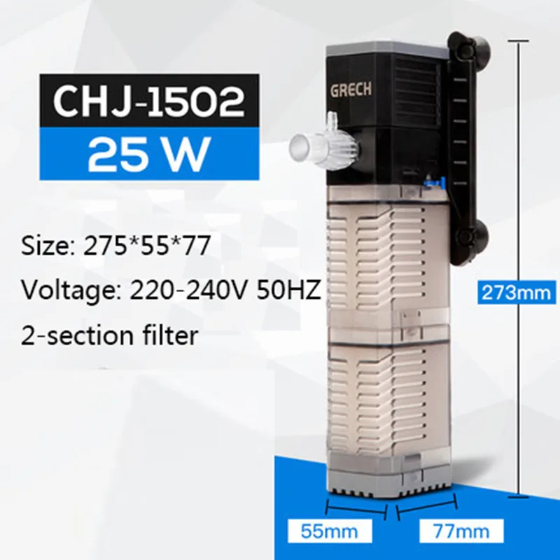 SUNSUN CHJ fish tank встроенный фильтр три в одном ультра-тихий аэрационный Насос внутренний фильтр для аквариума
