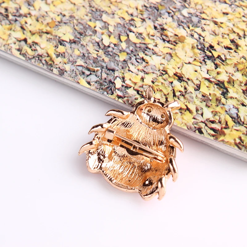 Милая божья коровка булавки и броши стразы кристалл жук насекомое брошь для