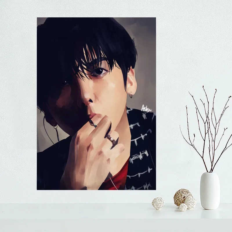 Новое поступление exo baekhyun холст постер горячая распродажа для картины на