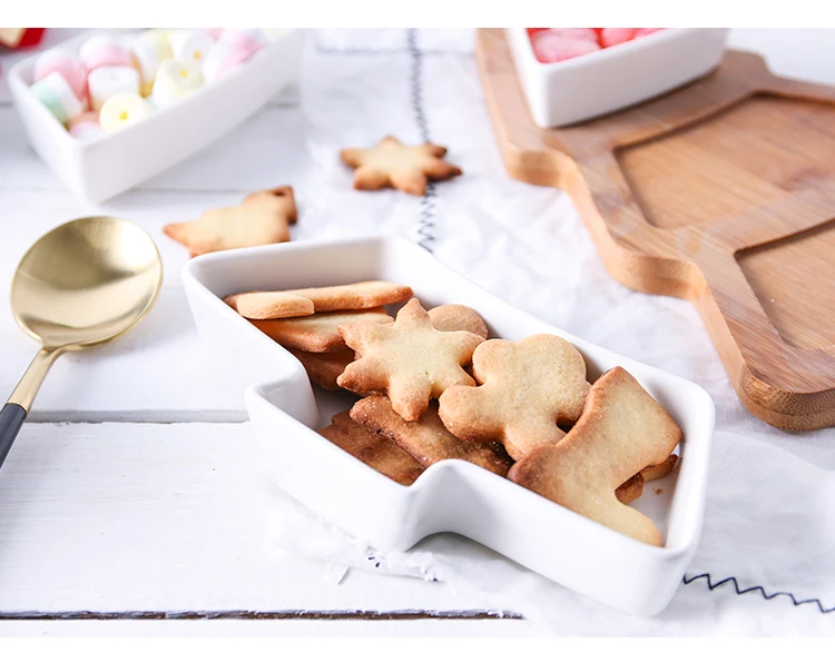 Творческие керамика и бамбука дерева 3 предмета в комплекте из Рождество елка