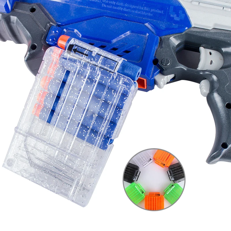 6-18 оранжевый перегрузочный зажим для Nerf Magazine круглые Дартс сменный игрушечный пистолет Мягкая Пуля зажим для Nerf Blaster arma de brinquedo