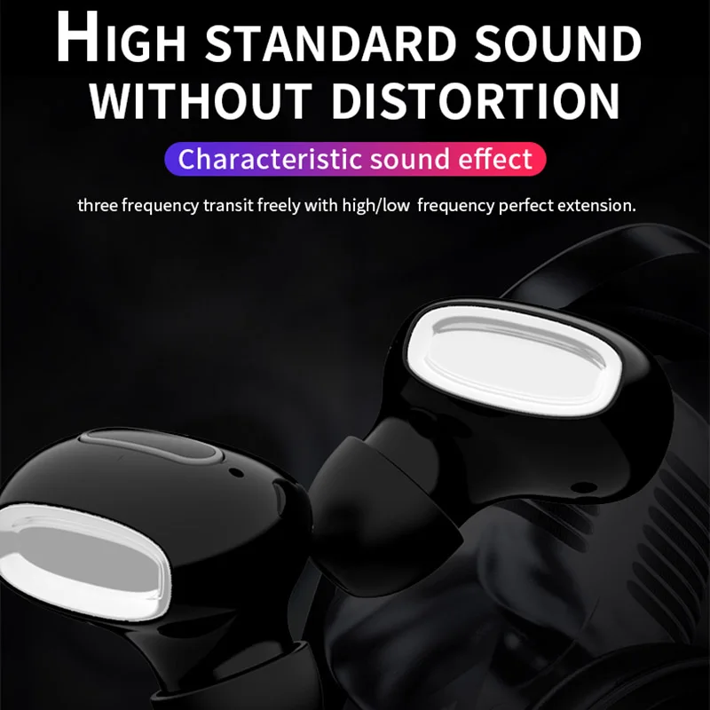 TWS беспроводные Bluetooth наушники 5 0 Микрофон Стерео HIFI спортивные с зарядным
