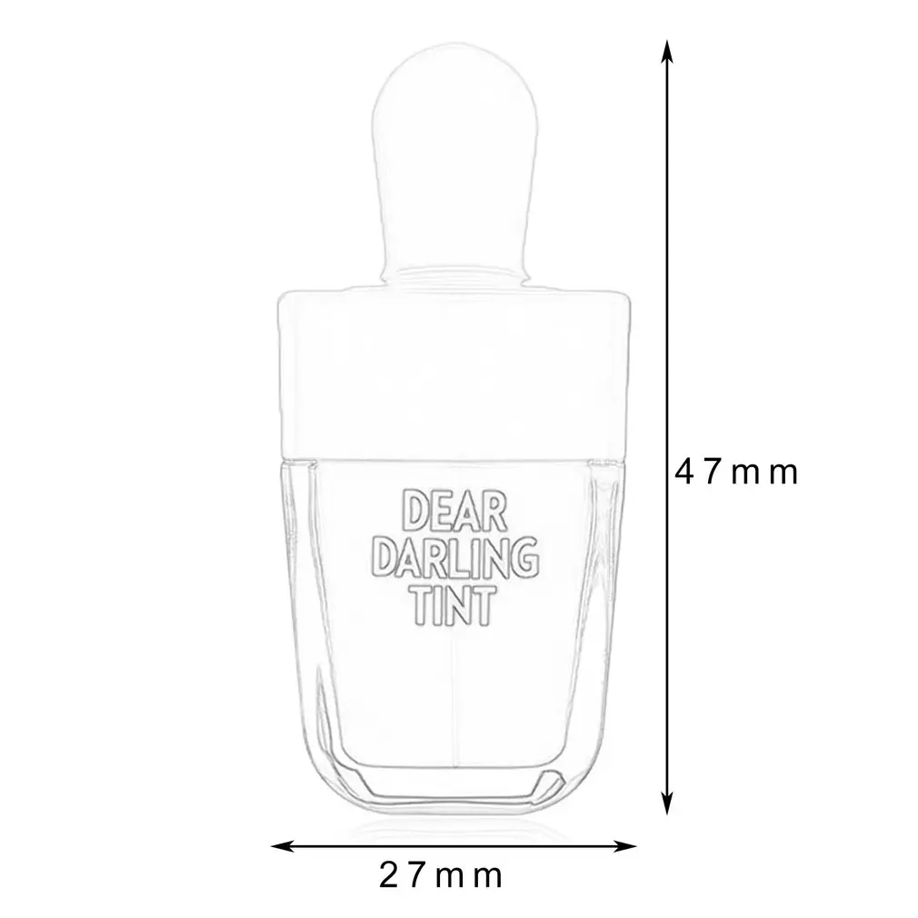 Водостойкая жидкая помада в форме мороженого увлажняющий стойкий естественный
