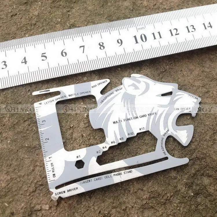 Многофункциональный карточный нож 18 в 1 из нержавеющей стали отвертка карманный