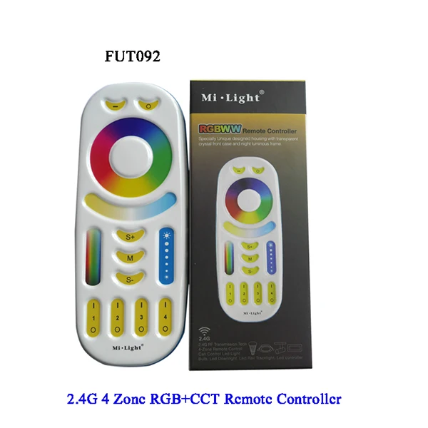 Miboxer 5 Вт 6 Вт 9 Вт 12 Вт E14 E27 Смарт RGB CCT светодиодный светильник Blub лампа 2,4 г пульт дистанционного управления FUT013/FUT014/FUT012/FUT105/FUT092/FUT089/T4/B8 - Испускаемый цвет: FUT092