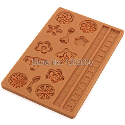 США wilton кружева помадка форма для кексов DIY силиконовые помадки торты торт