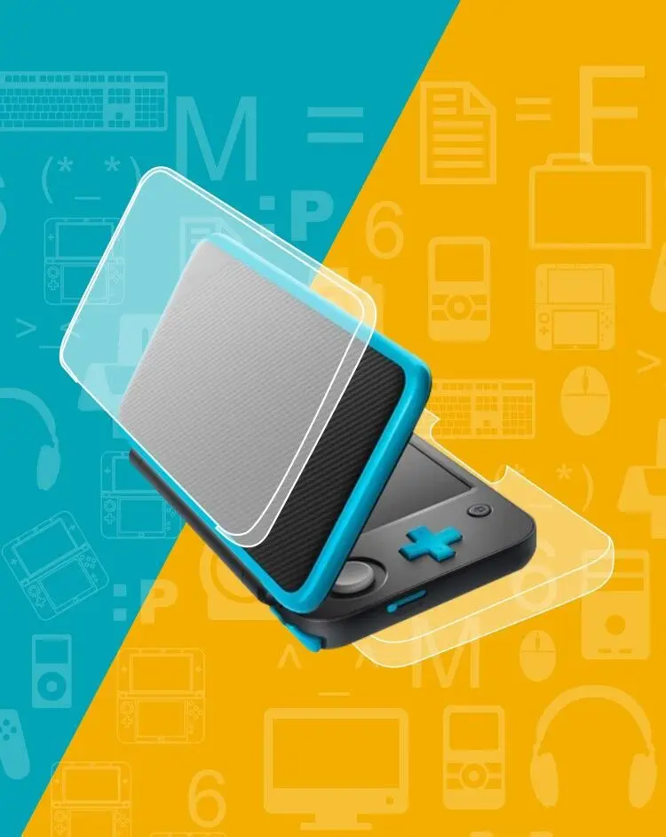 Для New Nintendo 2DS XL/LL 2DSLL/XL жесткий чехол с защитой от царапин на передней и задней