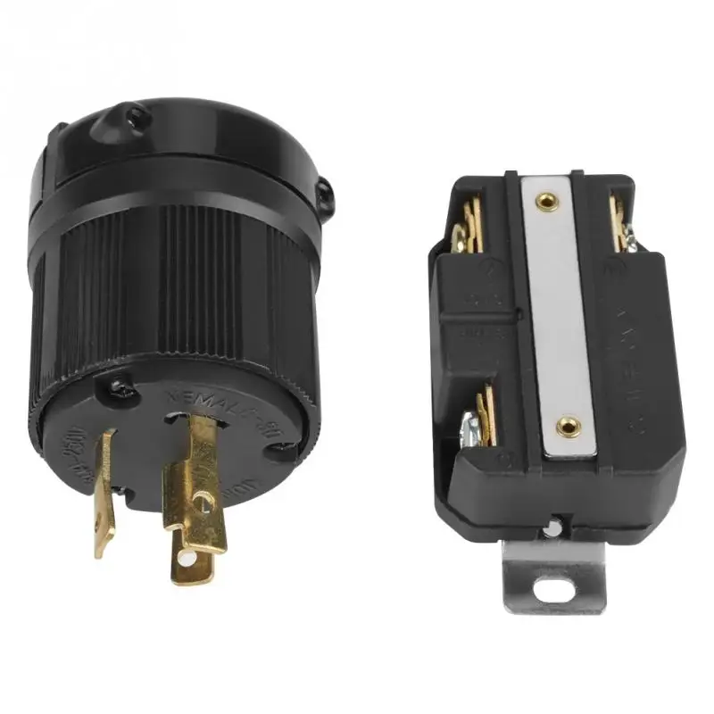 NEMA Female Twist Lock PlugReceptacle L6-30P L6-30R 30A 250V Electrical 3 Pin Plug Receptacle Connector Male & | Обустройство дома