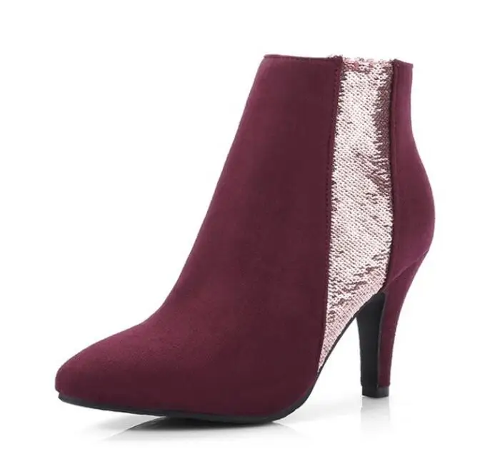 Женские Большие размеры 32 43 с острым носком для девочек Zapatos Mujer зимняя модная